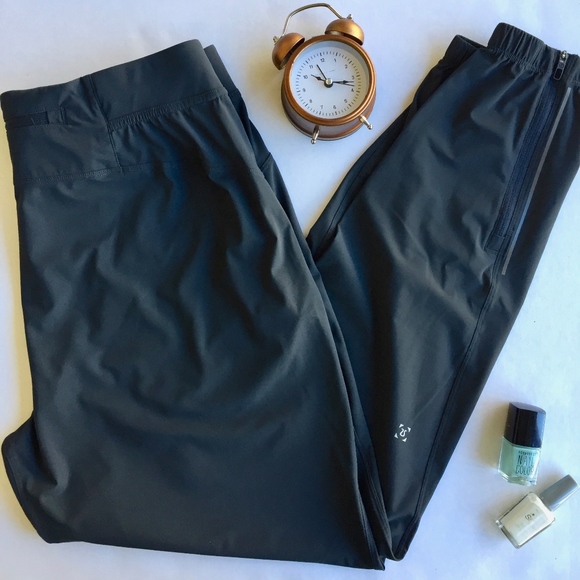 lululemon athletica Pants - Lululemon Dark Gray Zipper Ankle Leggings